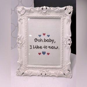HANDMADE cross stitch WuTang ODB lyrics